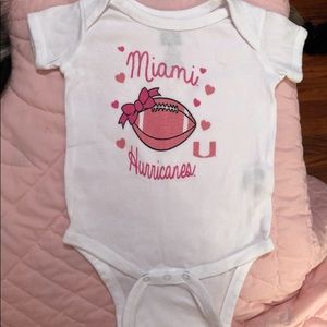 miami hurricanes onesie